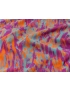 Jacquard Fabric Orange Purple Avion Emanuel Ungaro