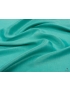 Linen Silk Wrinkled Fabric Aqua Green