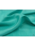 Linen Silk Wrinkled Fabric Aqua Green