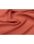 Twill Linen Silk Wrinkled Fabric Coral Red