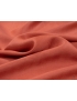 Twill Linen Silk Wrinkled Fabric Coral Red