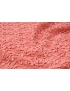 Mtr. 1.40 Macramé Lace Fabric Coral Red Made in Italy