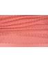 Mtr. 1.40 Macramé Lace Fabric Coral Red Made in Italy