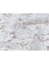 Macramé Lace Fabric Rose White 