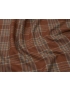 Mtr. 1.85 Heritage Flannel Check Pumpkin Ermenegildo Zegna