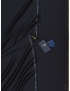 Mtr. 3.90 15 MILMIL 15 Fabric Striped Black Indigo Ermenegildo Zegna