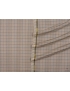 Mtr. 1.90 Wool Silk Traveller Fabric Checked Sand Ermenegildo Zegna