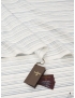Pure Linen Fabric Striped Silk White Dusty Blue Ermenegildo Zegna