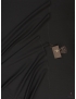 Silk Shantung Fabric Black Tessitura di Novara