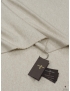 Wool Silk Cashmere Tweed Fabric Light Beige Tessitura di Novara