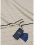 Mtr. 2.00 14MILMIL14 Fabric Stripe Beige Dove Grey Ermenegildo Zegna