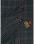 Trofeo Cashmere Fabric Check Navy Blue Grey Ermenegildo Zegna