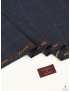 Trofeo Cashmere Fabric Prince of Wales Cobalt Blue Red Ermenegildo Zegna