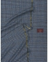 Mtr. 2.00 Wool Blend Heritage Fabric Prince of Wales Bleached Denim Blue Ermenegildo Zegna