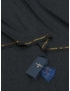 Mtr. 1.85 Premium Cashmere Fabric Bird-Eye Black Grey Ermenegildo Zegna