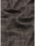 Mtr. 2.00 Premium Cashmere Fabric Check Nut Brown Beige Ermenegildo Zegna