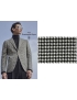 Mtr. 2.00 Wool Blend Heritage Fabric Pied de Poule Black White Ermenegildo Zegna