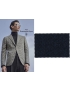 Mtr. 2.00 Wool Blend Heritage Fabric Herringbone Blue Ermenegildo Zegna