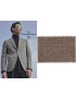 Mtr. 2.00 Wool Blend Heritage Fabric Herringbone Nut Brown Ermenegildo Zegna