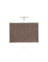 Mtr. 2.00 Wool Blend Heritage Fabric Herringbone Nut Brown Ermenegildo Zegna