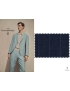 Trofeo Linen Silk Fabric Striped Dark Denim Blue Ermenegildo Zegna