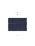 Wool Silk Linen Fabric Mélange Navy Blue Tessitura di Novara