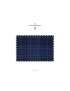 Wool Silk Traveller Fabric Check Cobalt Blue Ermenegildo Zegna