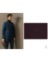 Washed Silk Twill Fabric Dark Burgundy Tessitura di Novara