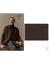 Outerwear Wool Silk Cashmere Fabric Chevron Hazelnut Brown Tessitura di Novara