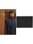 Wool & Cotton Jersey Fabric Denim Black Ermenegildo Zegna