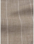 Trofeo Linen Silk Fabric Striped Hazelnut Ermenegildo Zegna