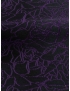Pure Silk Jacquard Fabric Stylized Black Purple - Ermenegildo Zegna