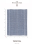 Tessuto Tropical Rigato Largo Blu Ashley Mélange Ermenegildo Zegna