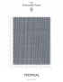 Tessuto Tropical Principe di Galles Orione Blu Grigio Chiaro Ermenegildo Zegna