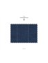 Tessuto Cross-Ply Rigato Largo Oltremare Ermenegildo Zegna