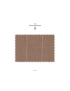 Tessuto Cross-Ply Rigato Largo Tannino Ermenegildo Zegna