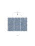 Pure Linen Fabric Wide Stripes Mélange Ashley Blue Ermenegildo Zegna