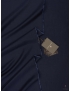 Silk & Linen Fabric Dark Blue - Tessitura di Novara