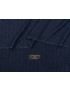 Tessuto Seta Alpaca Cashmere Geometrico Navy Blue Tessitura di Novara