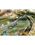 Mtr. 1.40 Silk Satin Fabric Cashmere Panel 