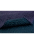 Mtr. 1.50 Matelassè Fabric Geometric Purple Petroleum Blue