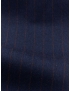 Flannel Fabric Wool Super 130's Pinstripe Ink Blue F.lli Tallia di Delfino