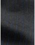 Flannel Fabric Wool Super 130's Pinstripe Grey Blue F.lli Tallia di Delfino