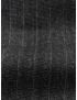 Flannel Fabric Wool Super 130's Pinstripe Grey Burgundy F.lli Tallia di Delfino