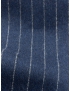 Flannel Fabric Wool Super 130's Pinstripe Blue Melange F.lli Tallia di Delfino