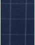 Flannel Fabric Wool Super 130's Windowpane Blu F.lli Tallia di Delfino