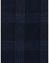 Flannel Fabric Wool Super 130's Windowpane Dark Blue F.lli Tallia di Delfino