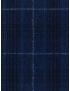 Flannel Fabric Wool Super 130's Windowpane Blue F.lli Tallia di Delfino