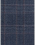 Flannel Fabric Wool Super 130's Prince of Wales Denim Blue Red F.lli Tallia di Delfino