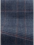 Flannel Fabric Wool Super 130's Prince of Wales Denim Blue Red F.lli Tallia di Delfino